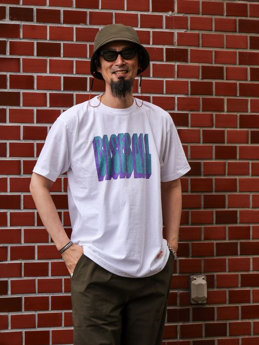JHANKSON BASEBALL S/S TEE / White×roc