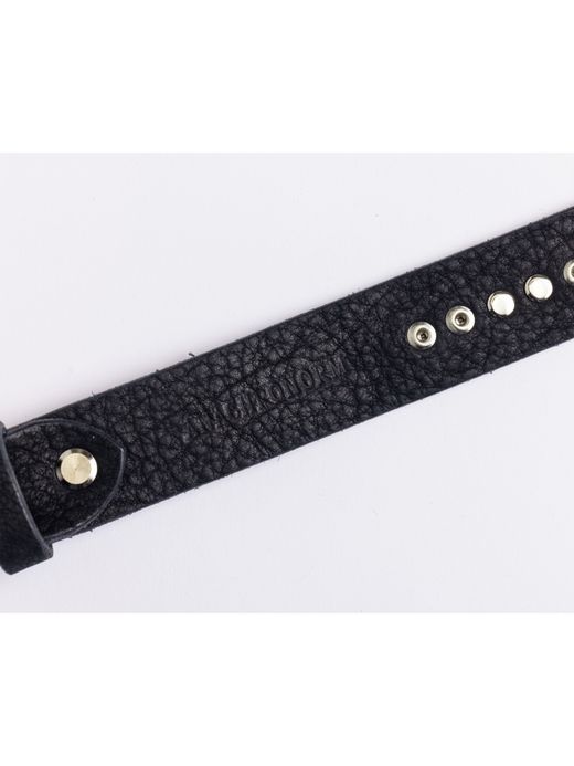 ANACHRONORM DECORATIVE LEATHER BELT / Black