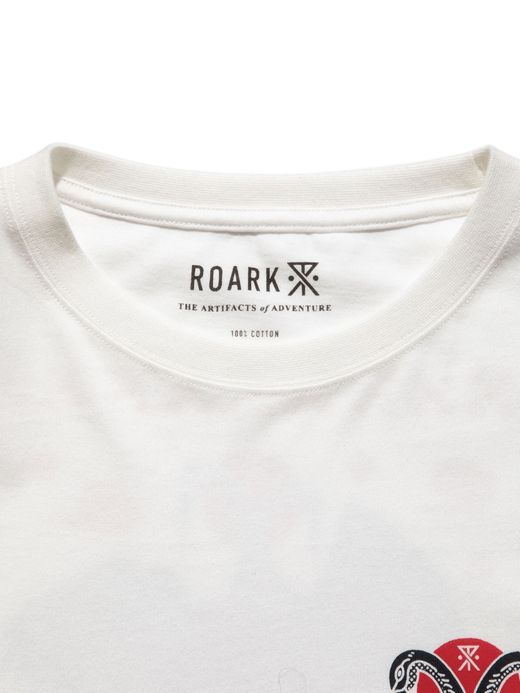 ROARK REVIVAL "CRANE" L/S TEE / White