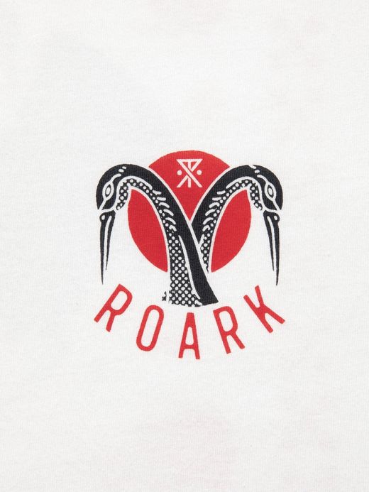 ROARK REVIVAL "CRANE" L/S TEE / White