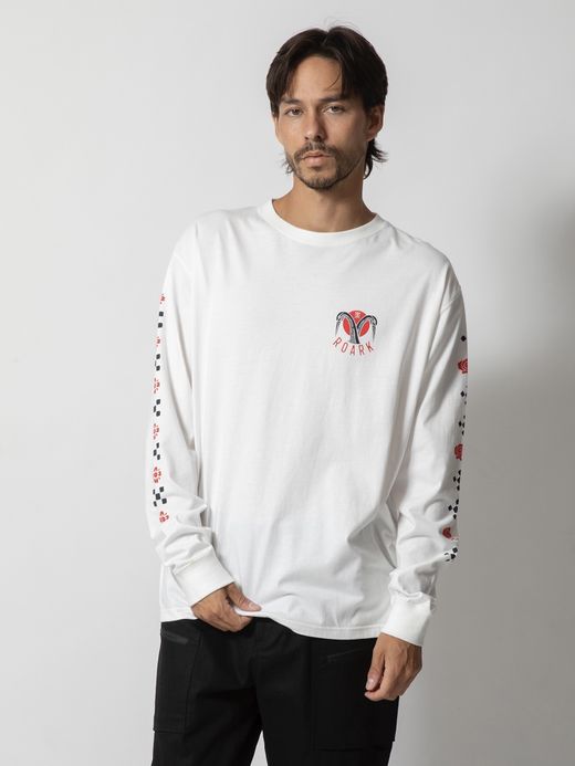 ROARK REVIVAL "CRANE" L/S TEE / White