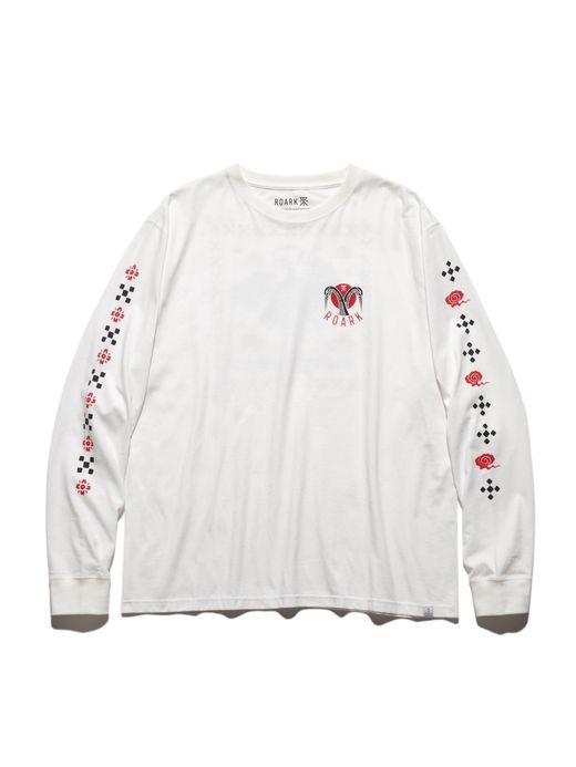ROARK REVIVAL "CRANE" L/S TEE / White