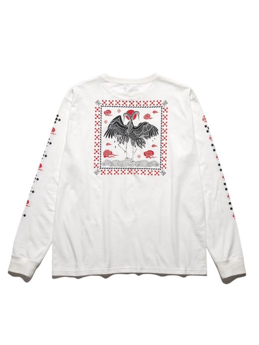 ROARK REVIVAL "CRANE" L/S TEE / White