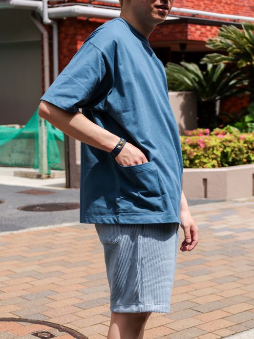 organicsta 7.4oz ORGANIC COTTON SUPER SOFT TEE / Blue