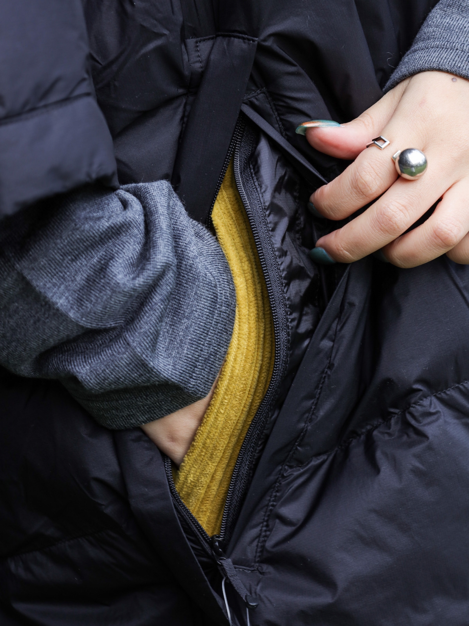 THE NORTH FACE PADDED PONCHO COAT / ブラック | FLATBUSH