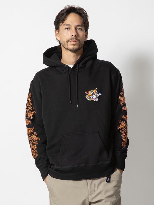 ROARK REVIVAL "HOKKAIDO TIGER" P/O HOODED SWEAT / Black