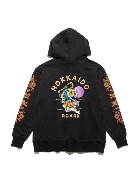 ROARK REVIVAL "HOKKAIDO TIGER" P/O HOODED SWEAT / Black