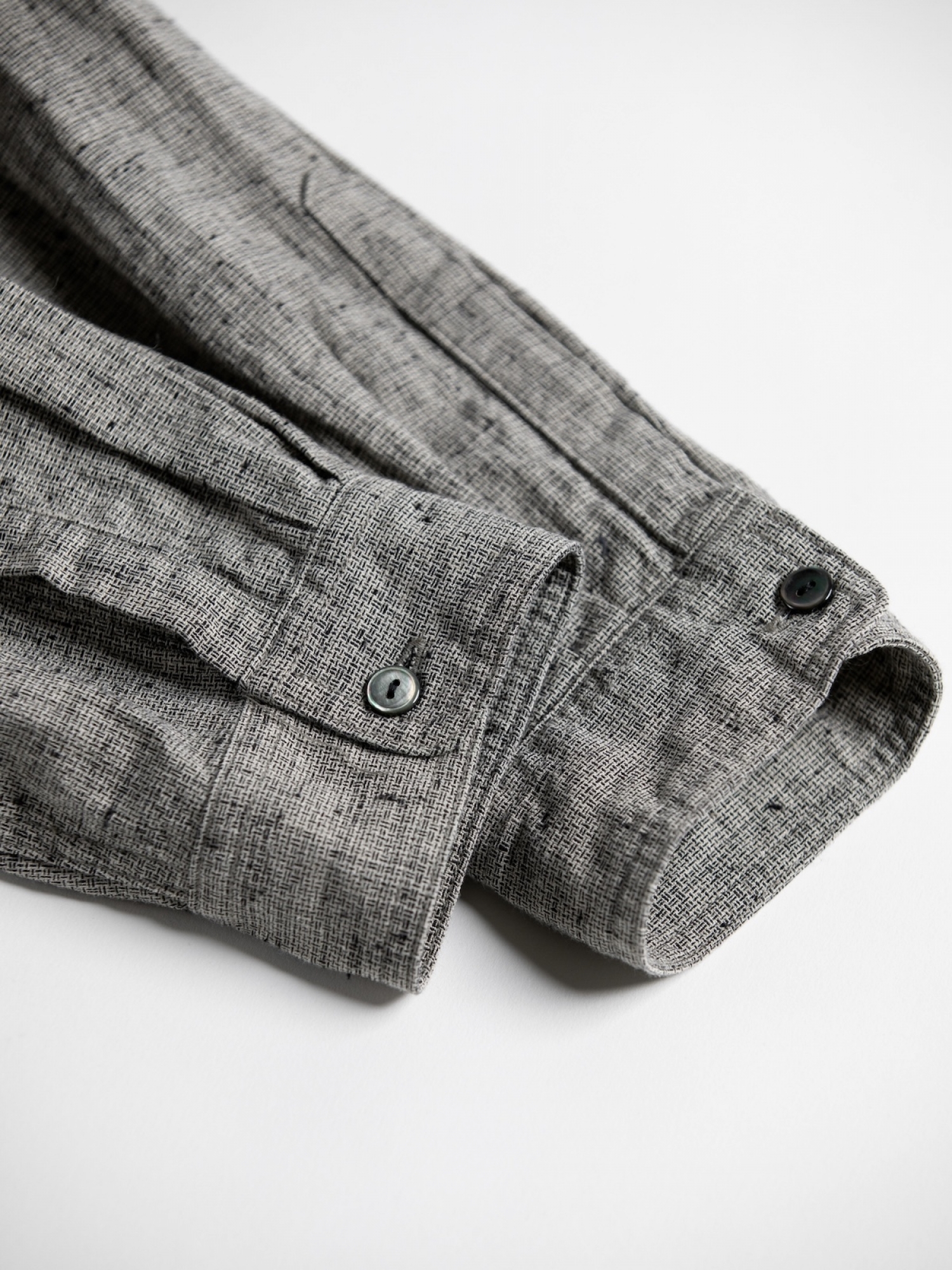 トップス anachronorm LINEN PLAID WIDE SHIRTS ANACHRONORM LINEN PLAID WIDE SHIRTS / Gray | FLATBUSH