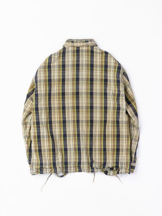 ANACHRONORM HEAVY TWILL DAMAGE CPO SHIRTS JACKET / Navy×blue