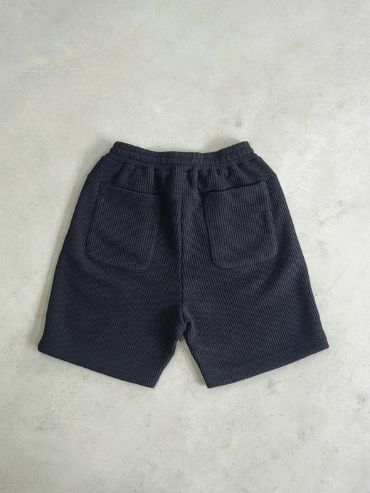 VOO WAFFLE SHORTS / Black