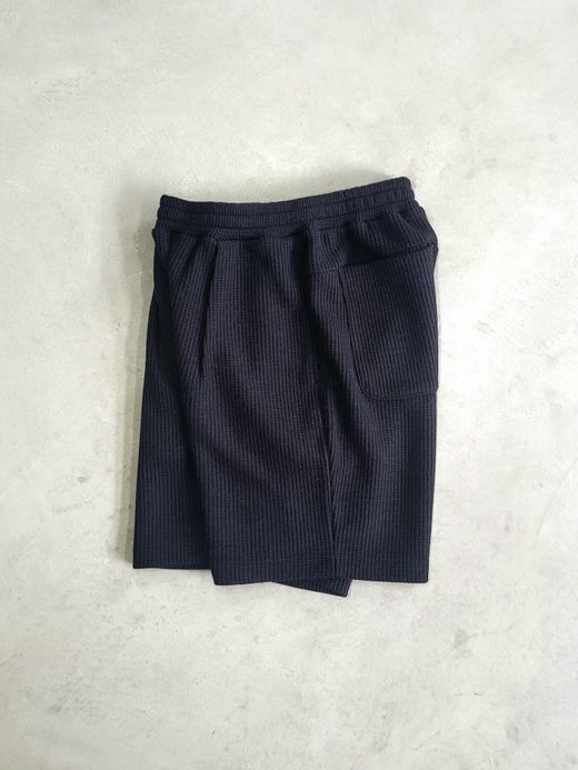 VOO WAFFLE SHORTS / Black