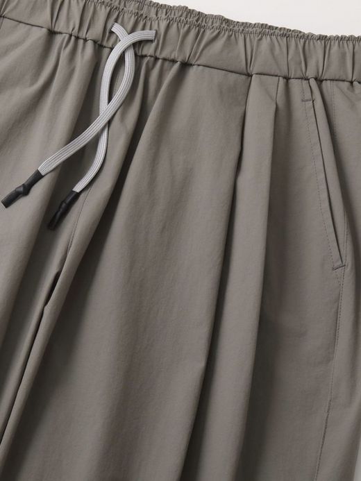 S.F.C WIDE TWO TUCK PANTS(NYLON) / Greige