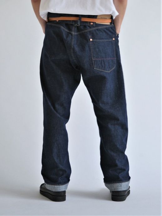 ANACHRONORM SUSTAINABLE SELVAGE STRAIGHT 5P PANTS TYPE-NEW π / Indigo