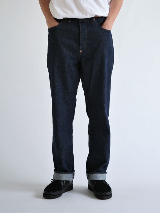ANACHRONORM SUSTAINABLE SELVAGE STRAIGHT 5P PANTS TYPE-NEW π / Indigo