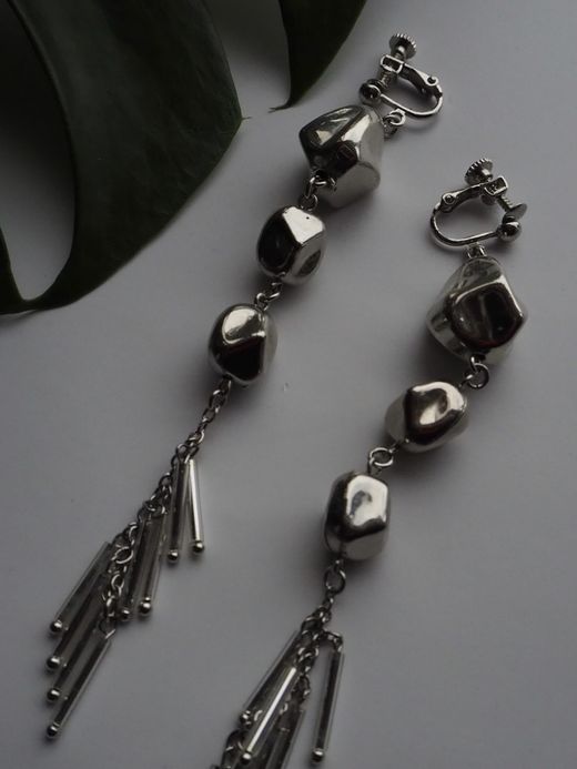 ing ROCKY BLOCK FRINGE / Silver
