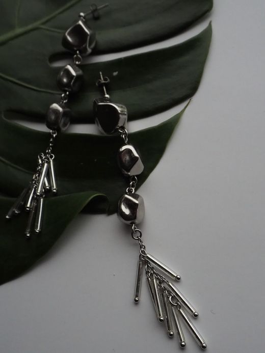 ing ROCKY BLOCK FRINGE / Silver