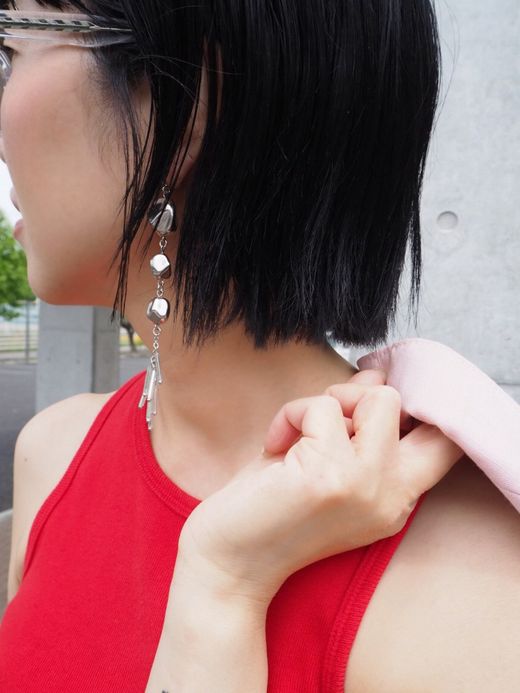ing ROCKY BLOCK FRINGE / Silver