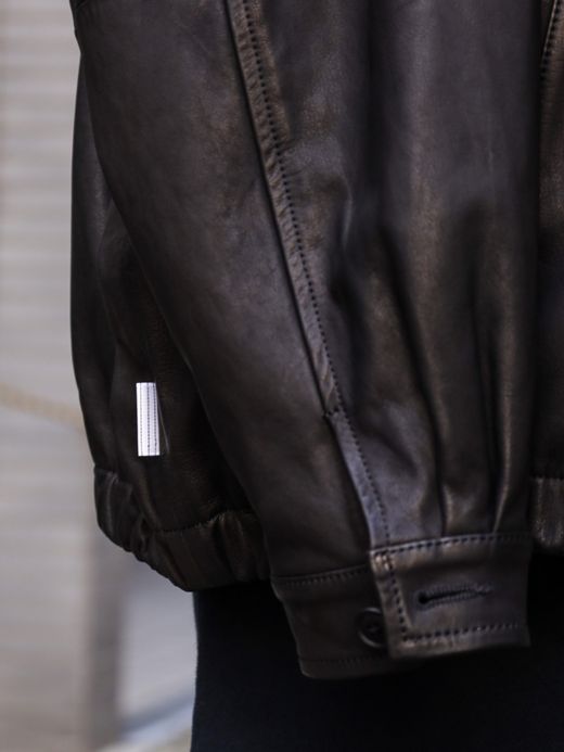 S.F.C SFC LEATHER BIG JACKET / Black