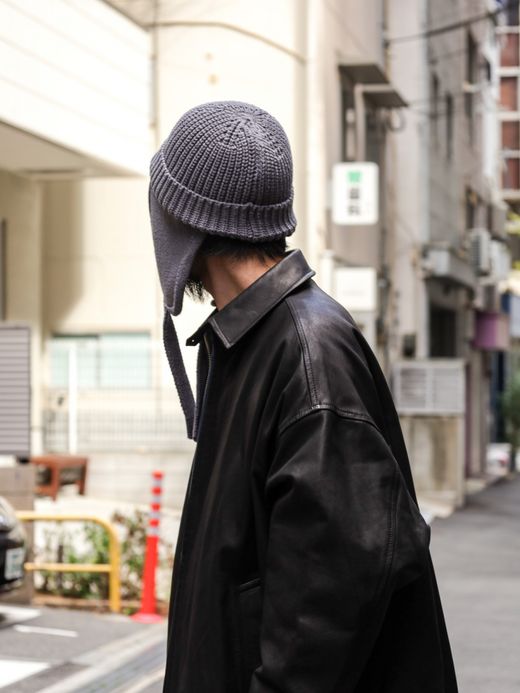 S.F.C SFC LEATHER BIG JACKET / Black