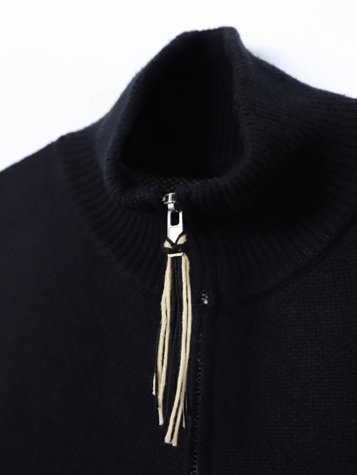 AMBERGLEAM FRINGE VEST SWEATER / 2colors