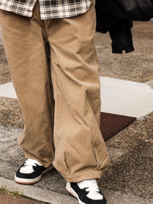 ANACHRONORM HEM TUCK EASY PANTS (CORDUROY) / Beige