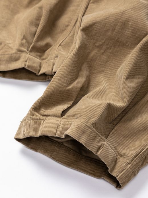 ANACHRONORM HEM TUCK EASY PANTS (CORDUROY) / Beige