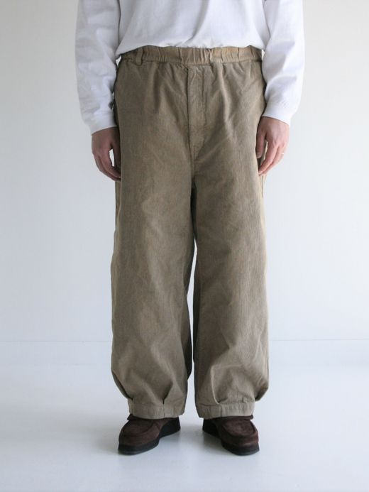 ANACHRONORM HEM TUCK EASY PANTS (CORDUROY) / Beige