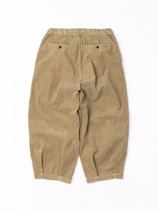 ANACHRONORM HEM TUCK EASY PANTS (CORDUROY) / Beige