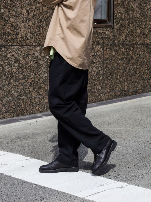 VOO LINEN EZ SLACKS / Black