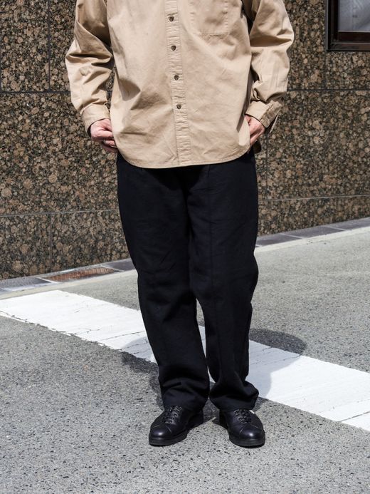VOO LINEN EZ SLACKS / Black