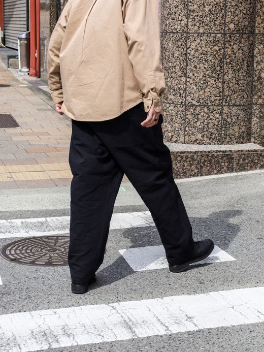 VOO LINEN EZ SLACKS / Black