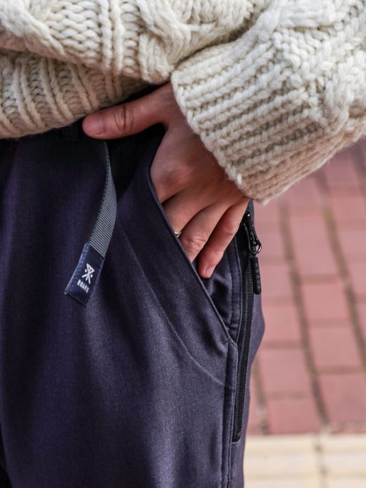 ROARK REVIVAL NEW TRAVEL PANTS 2.0 WOOLY ST - NARROW FIT / Desert navy