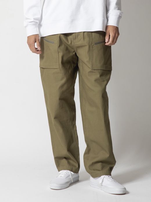ROARK REVIVAL NEW BAKER PANTS FIREPROOF-RELAX TAPERED FIT / Army