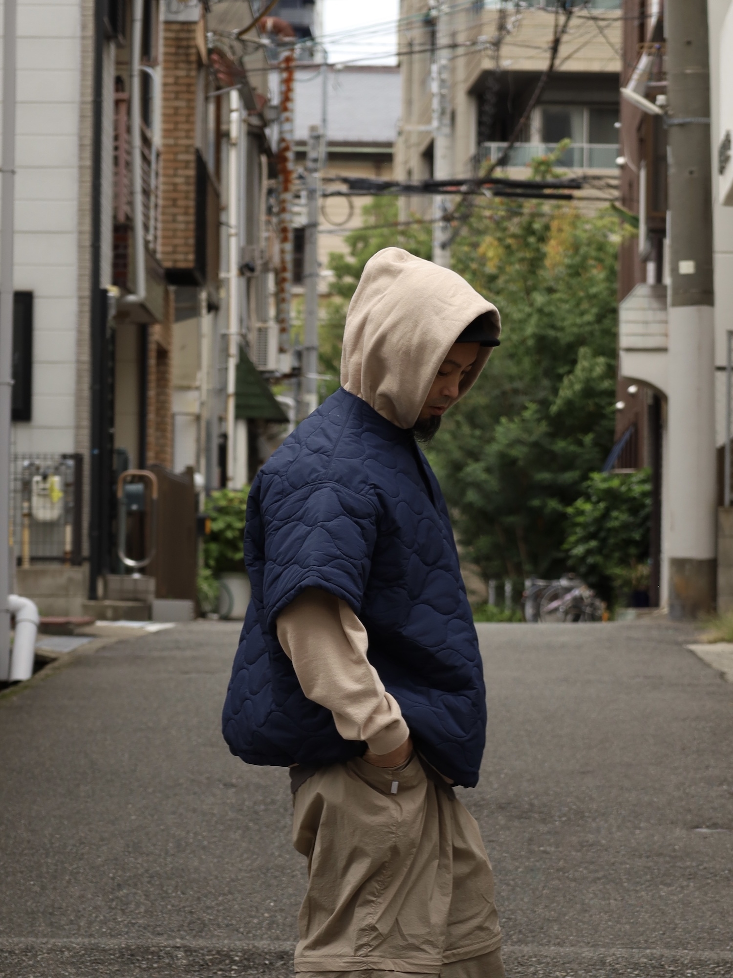S.F.C SUPER BIG SS PUFF JACKET / Navy | FLATBUSH（フラットブッシュ