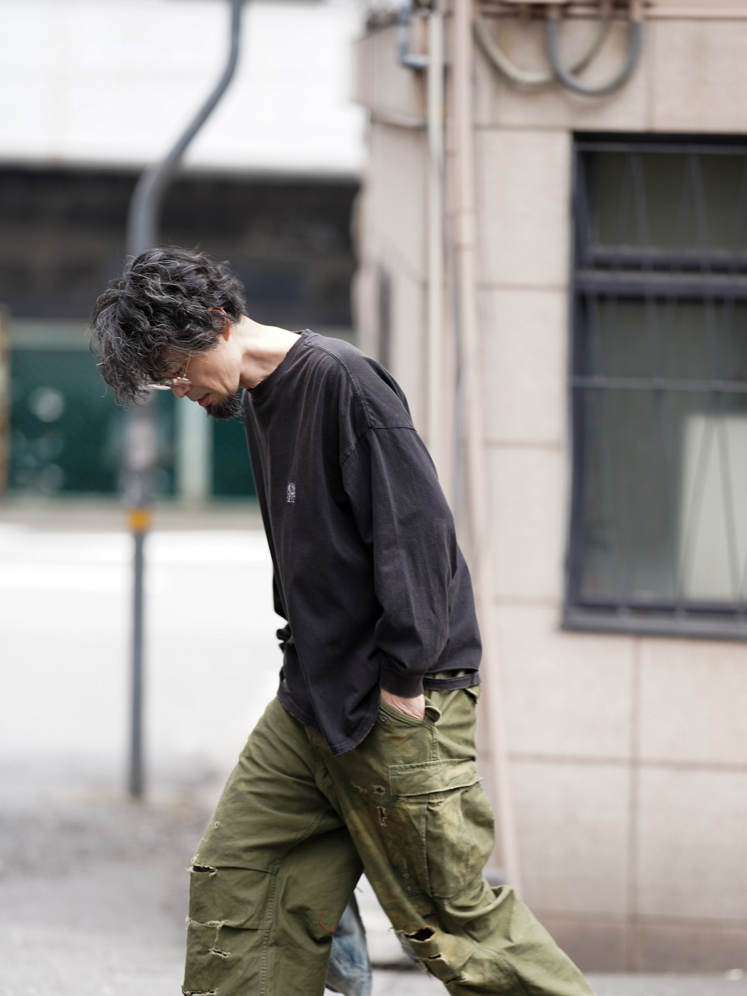 h*4様 blurhms Broken Cloth Curve Front Sl Broken Stripe Indoor Printed Fabric | Christopher Farr Cloth