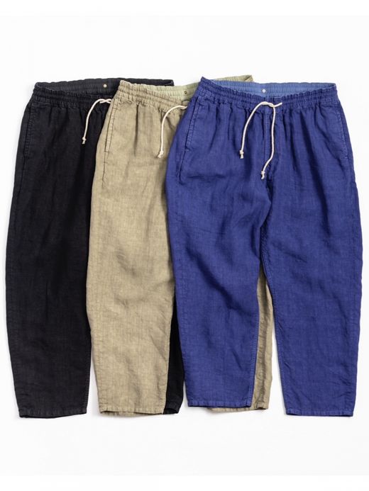 ANACHRONORM OVER DYE TAPERED EASY PANTS / Light olive