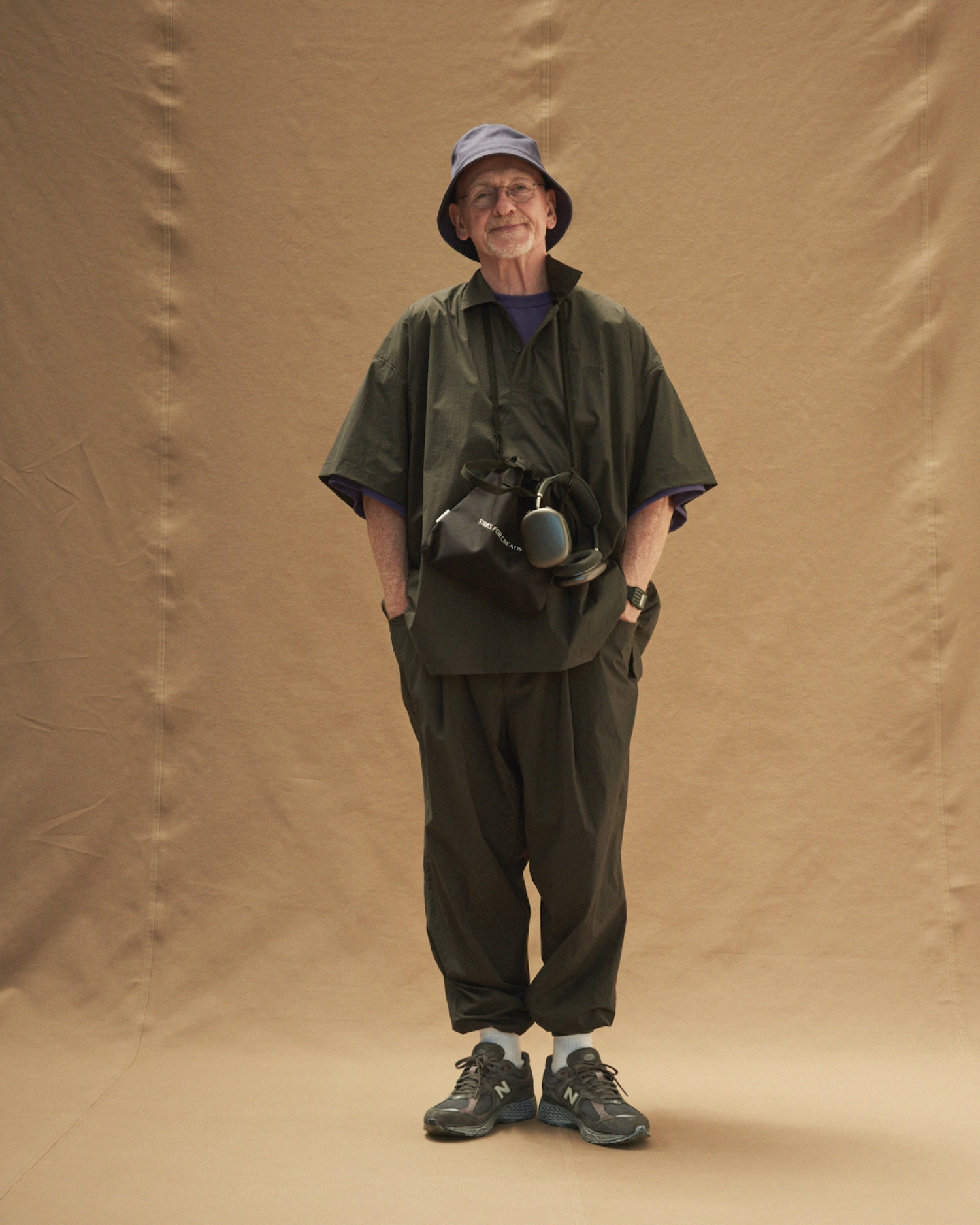 S.F.C WIDE TAPERED EASY PANTS / Khaki | FLATBUSH（フラット
