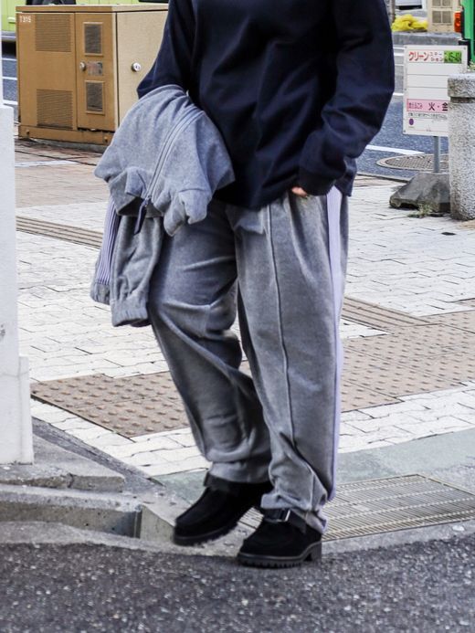 S.F.C VELOUR TRACK PANTS / Grey