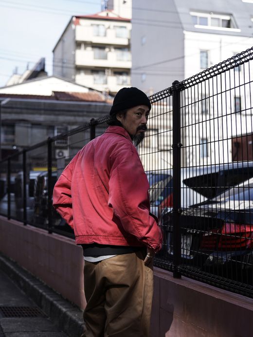 ANACHRONORM TIMEWORN WORK JACKET / Red