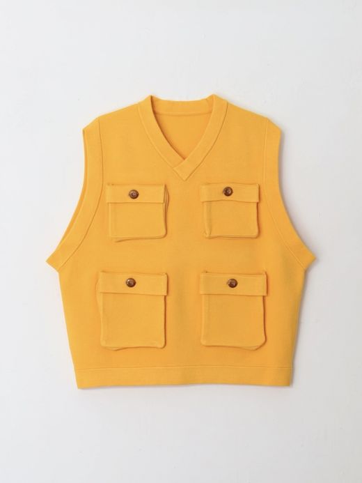 AMBERGLEAM 【✖️VOO】FISHERMAN KNIT VEST / 3colors