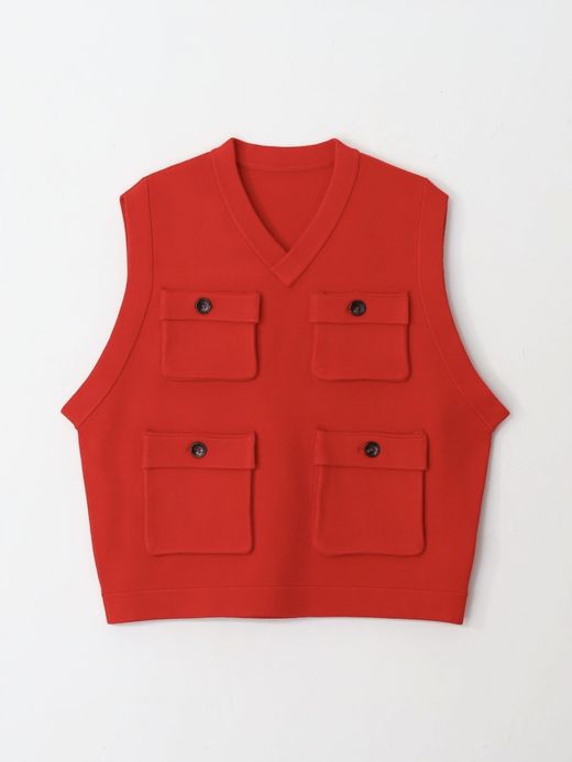 AMBERGLEAM 【✖️VOO】FISHERMAN KNIT VEST / 3colors