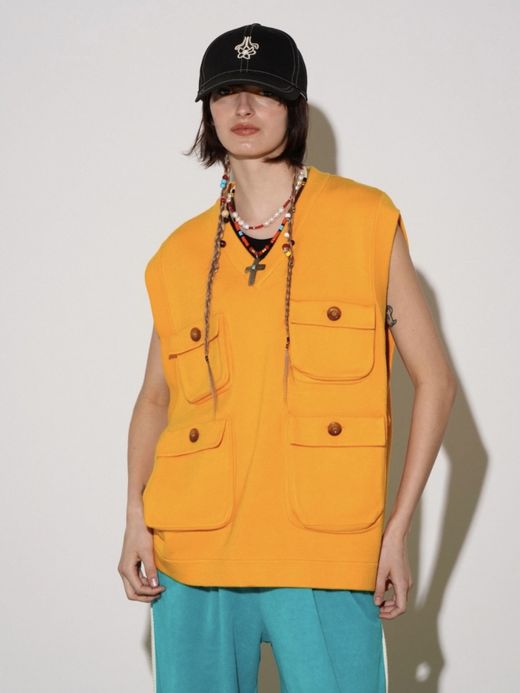 AMBERGLEAM 【✖️VOO】FISHERMAN KNIT VEST / 3colors