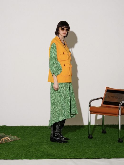 AMBERGLEAM 【✖️VOO】FISHERMAN KNIT VEST / 3colors