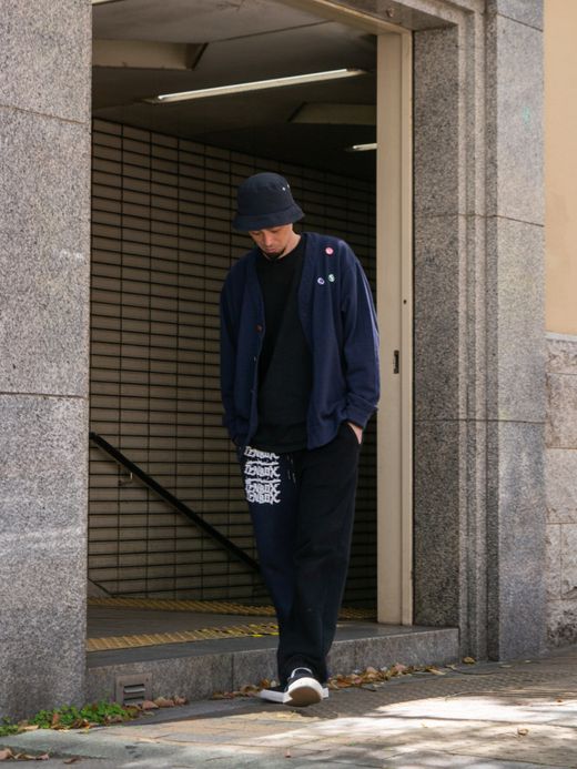 THE UNION CUT CARDI / Navy