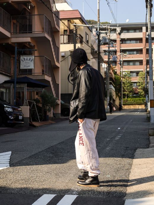 ANACHRONORM COLLEGE GAZETTE SWEAT PANTS / Oatmeal