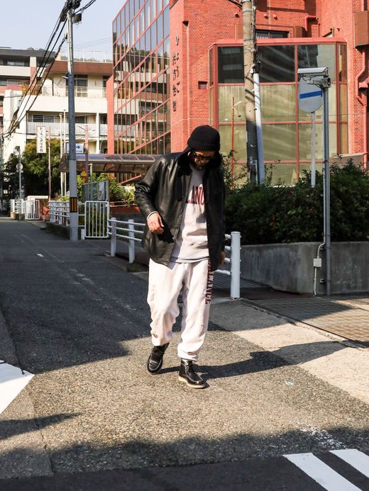 ANACHRONORM COLLEGE GAZETTE SWEAT PANTS / Oatmeal