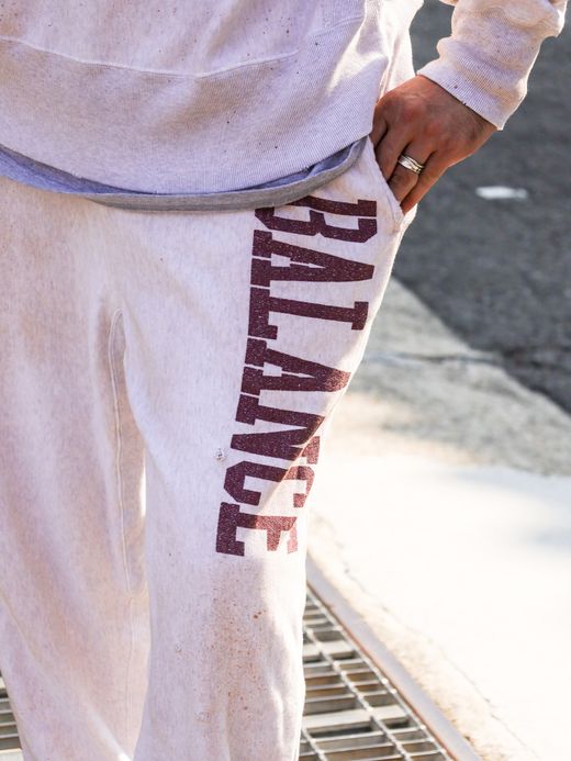 ANACHRONORM COLLEGE GAZETTE SWEAT PANTS / Oatmeal