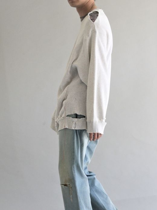 ANACHRONORM REMAKED SIDE LIB SWEAT / Oatmeal