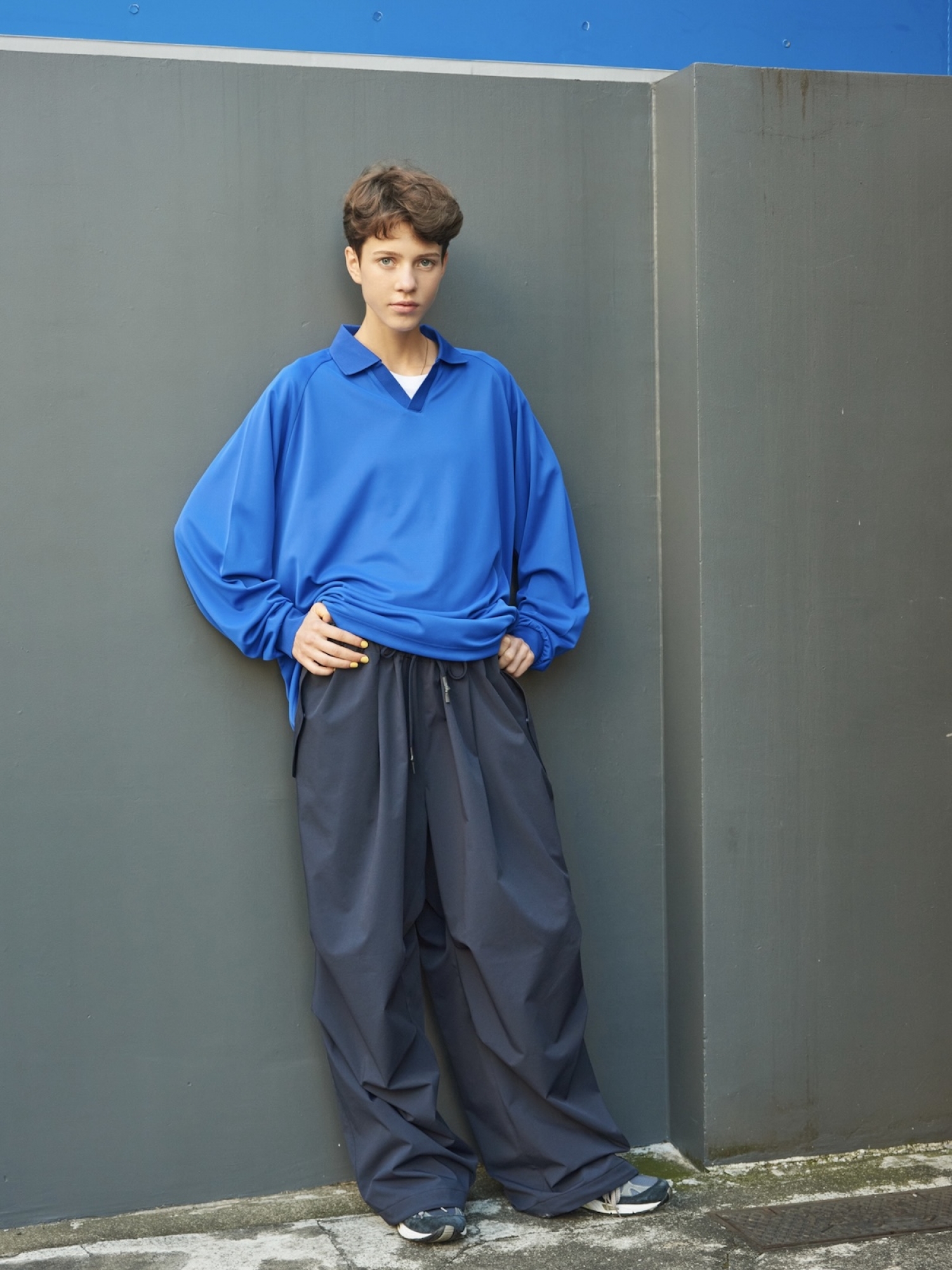 S.F.C PARACHUTE PANTS / Navy | FLATBUSH（フラットブッシュ）公式