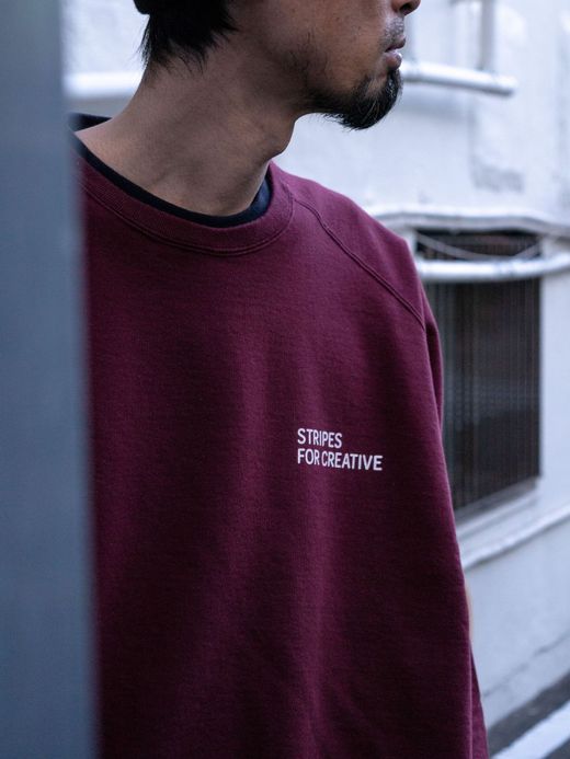 S.F.C RAGLAN CREW SWEAT / Burgundy